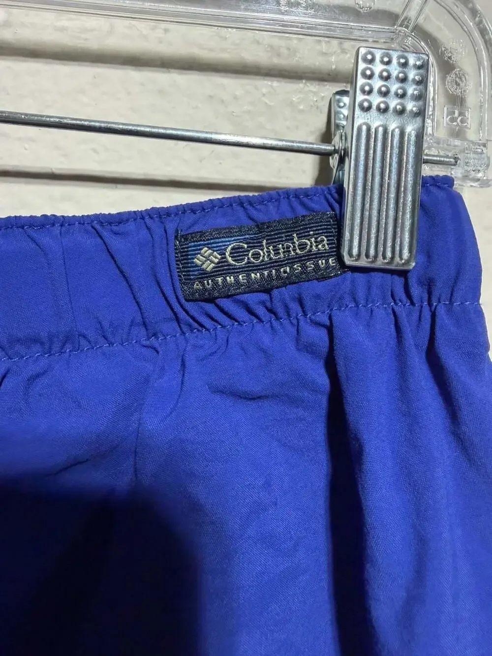 Columbia Short Mens Large Blue Polyester Nylon Omni-Shade Lightweight Stretch